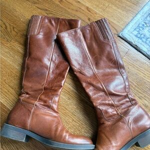 Enzo Angiolini Tan Over the Knee Boots